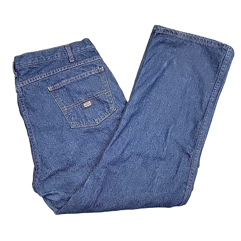 Big Smith Work Jeans Mens 42x30 All Cotton Medium Wash Straight Leg